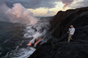Gary Randall at Kalapana Hawaii