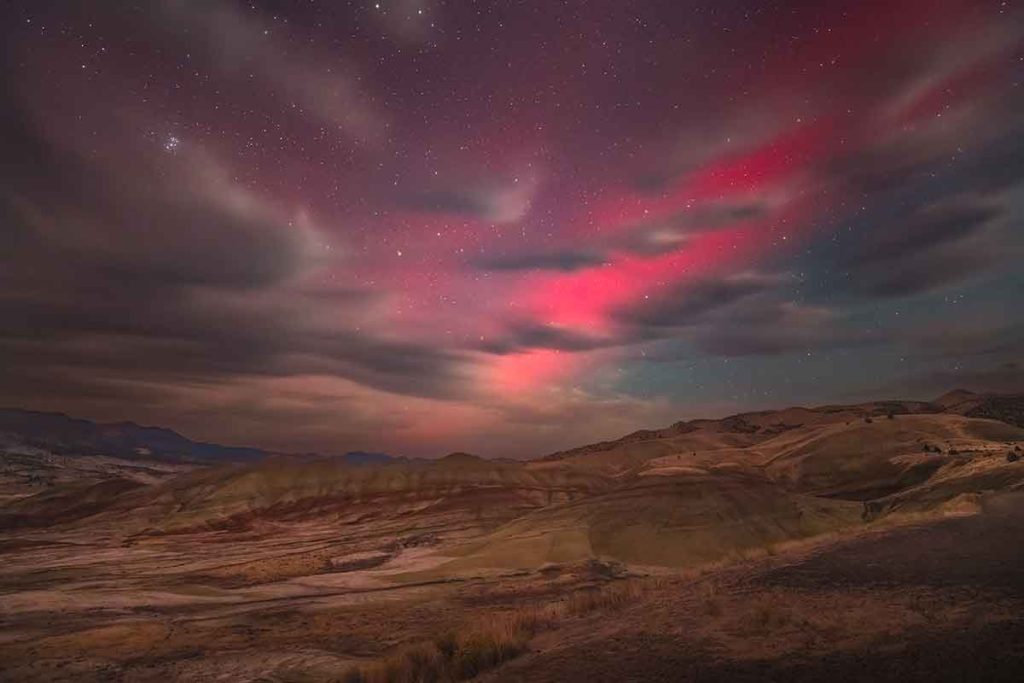 Northern Lights at The Painted Hills